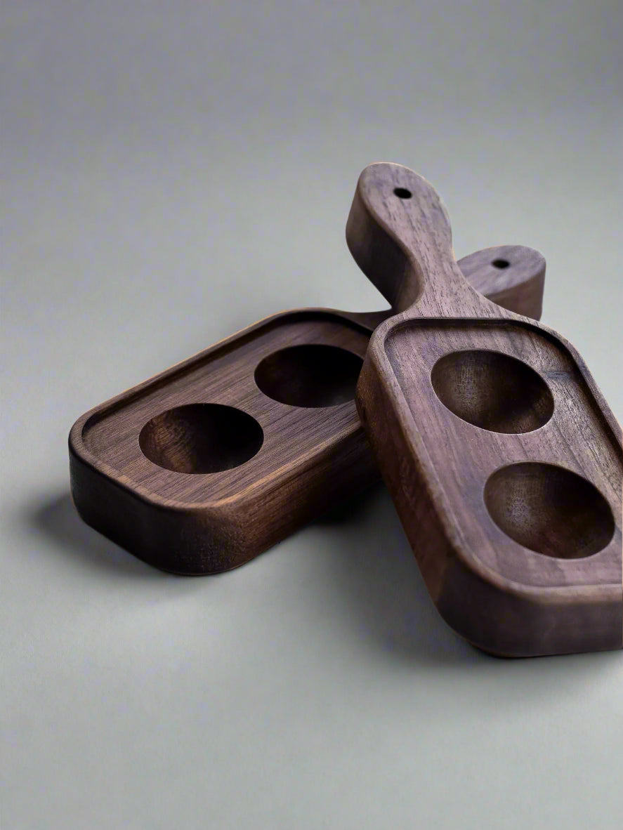 Black Walnut - Handle Egg Server