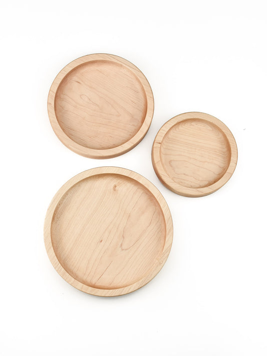 Bird's Eye Maple - Nesting Circle Trays